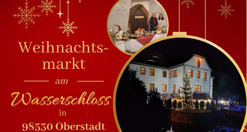 Weihnachtsmarkt Wasser Schloss Oberstadt