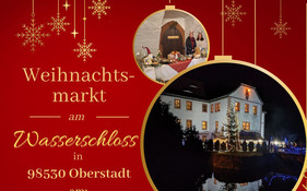 Weihnachtsmarkt Wasser Schloss Oberstadt