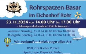 Rohrspatzen Spielzeugbasar